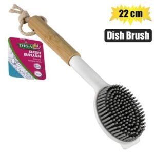 Dish brush rubber bristles 22cm