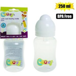 Cooey feeding bottle pl wide neck 250ml