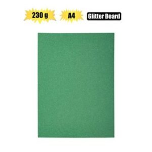 Art+craft a4 glitter board 230gsm grn l