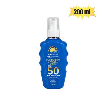 Sunscreen spf50 200ml invisible spray