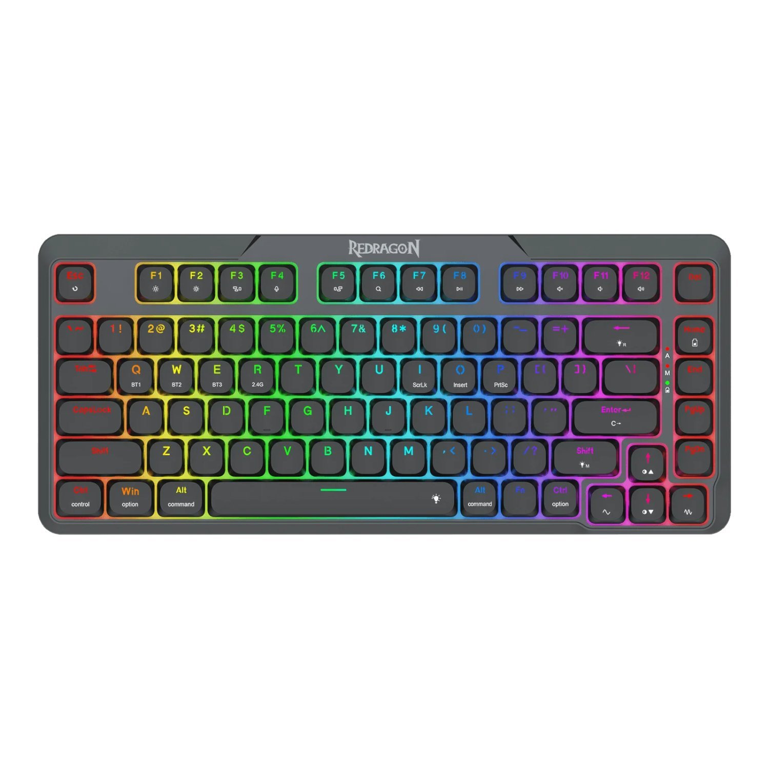 Redragon AETHER K706 PRO Wireless Mechanical Keyboard (75% Layout, Tri-Mode, Gasket Mount, Low-Profile Red Switches) - Image 2