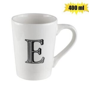 Mug daily tall letter e,400ml