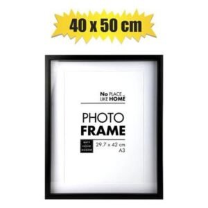 Picture-frame pl shadow box 40x50cm blk