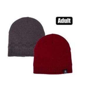 Beanie adult w/inner plain colours asst