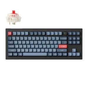 Keychron V3 Max QMK/VIA 80% Wireless Custom Mechanical Keyboard (Red Switch) – Carbon Black